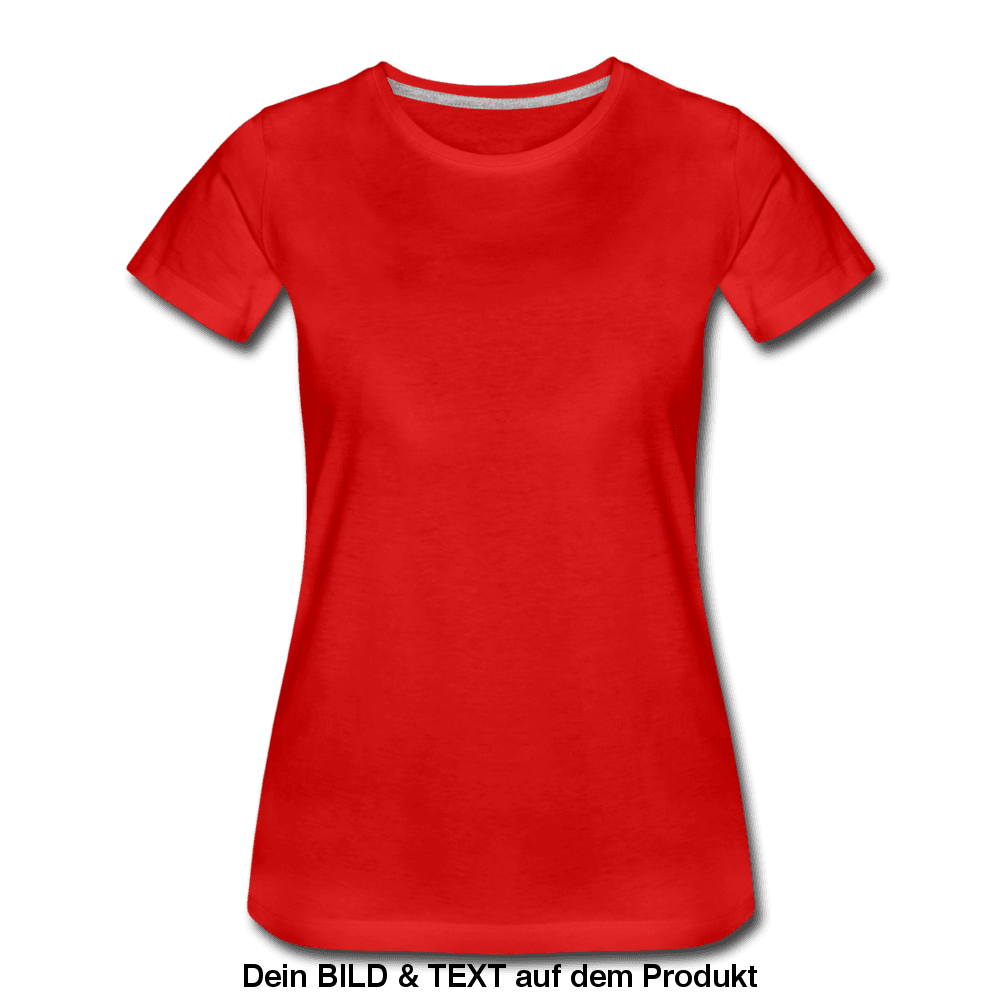 Women’s Premium✨ T-Shirt - leicht tailliert - Rot