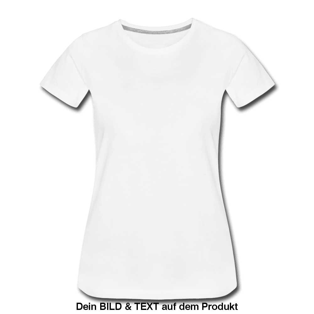 Women’s Premium✨ T-Shirt - leicht tailliert - Weiß